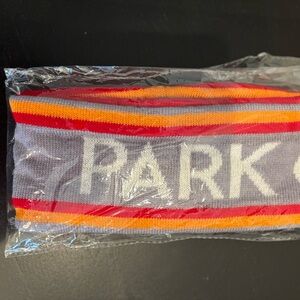 Striped Headband with Logo NWOT in original packaging